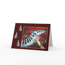 Joie musicale - carte de vacances de piano