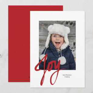 JOIE Noël Carte Appartement Photo Fête