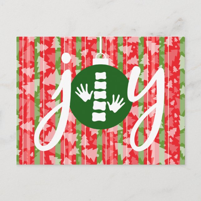 JOIE Noël Chiropratique Carte postale (Devant)