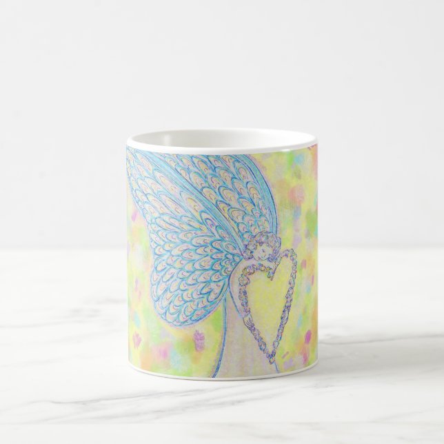 Joie White Guardian Angel Art Coffee Cup ou Mug (Centre)