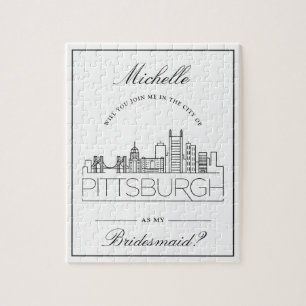 Join me in Pittsburgh!   Bridesmaid Request Jigsaw
