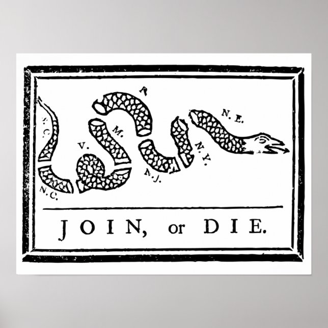 Join oder Die Poster (Vorne)
