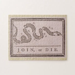 Join or Die von Benjamin Franklin