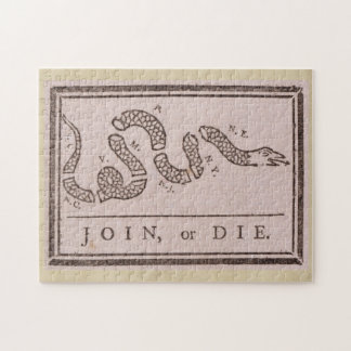 Join or Die von Benjamin Franklin