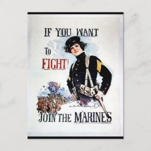 Join the Marines Postkarte
