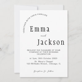 "Join us as we say 'I do': Einfach und elegant Einladung