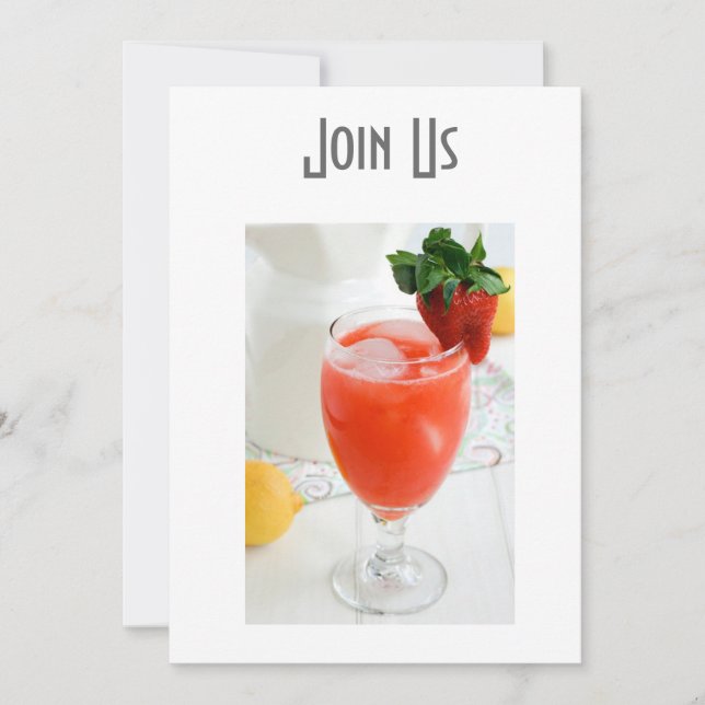 "JOIN US" FÜR JEDE ERWACHSENE FEIERUNGSEINLADUNG EINLADUNG (Vorderseite)