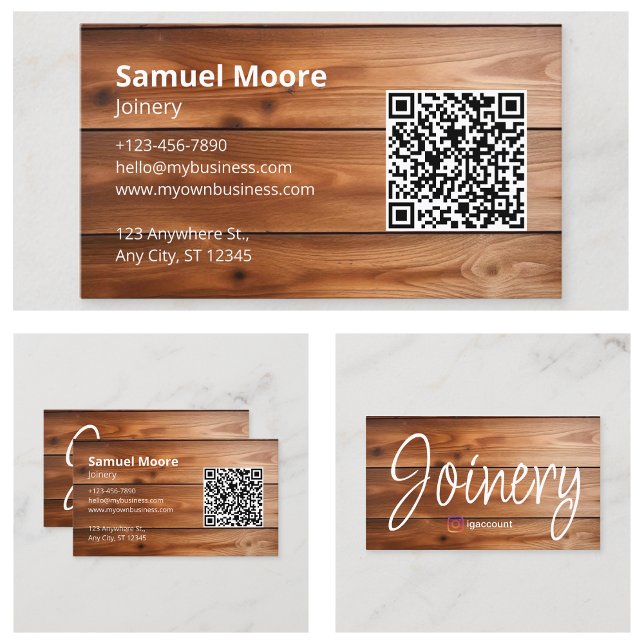 Joinery Rustic Vorlagen Visitenkarte (Joinery Rustic Templates Business Card
)