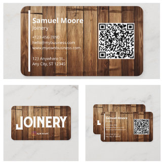 Joinery Vorlagen Design Holzarbeiter Visitenkarte