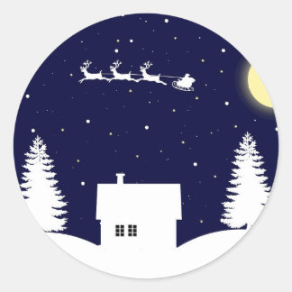 jojojo navidad runder aufkleber