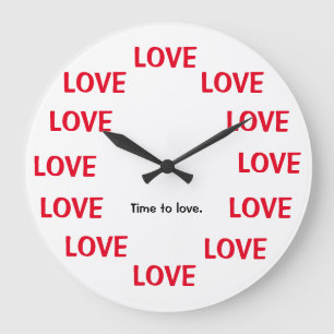 Joke Clocks Die Zeit zur Liebe Joke Clock Große Wanduhr