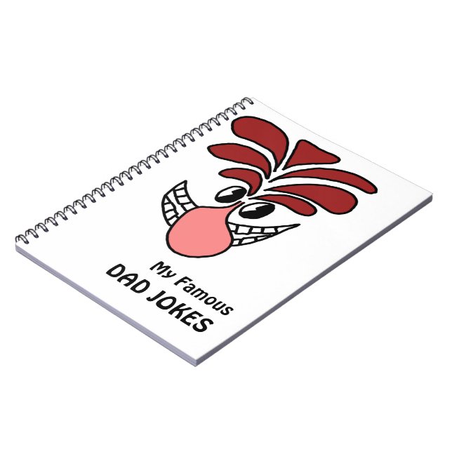 Joke Keeper Funny Face Changeable Text Notizblock (Linke Seite)