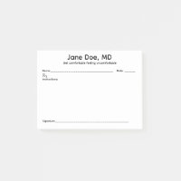 Joke prescription pad post-it notes