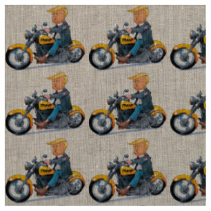 Joke President Donald tramp biker - Meme Stoff