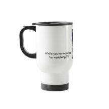 Joke Tasse Katze mit rostfreier Zunge