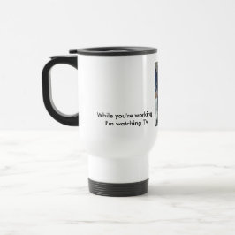 Joke Tasse Katze mit rostfreier Zunge