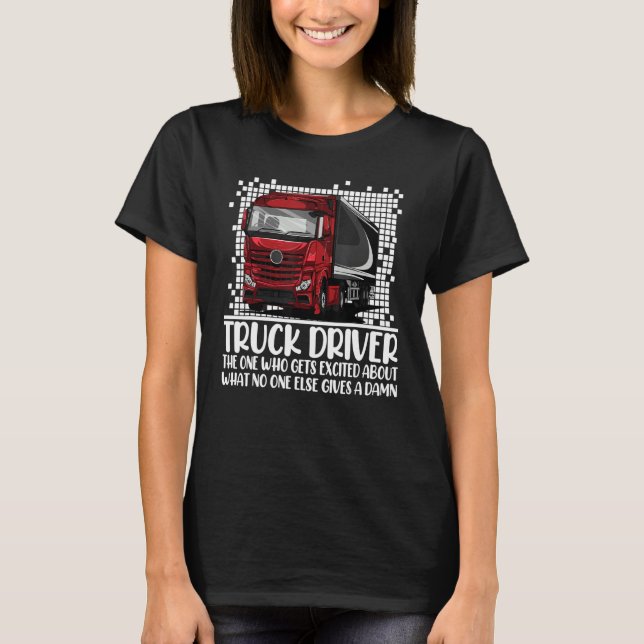 Joke Trucker Chiller RefrigerTruck Driver Vater T-Shirt (Vorderseite)