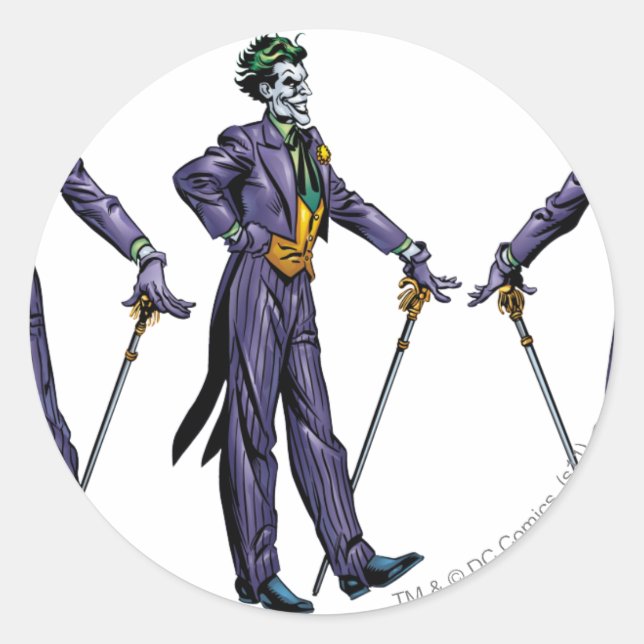 Joker - All Sides Runder Aufkleber (Vorderseite)