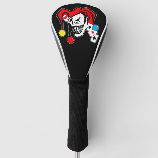 Joker-Aufkleber für Golfspieler Golf Headcover (Vorderseite)