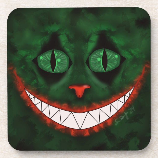 Joker Cheshire Untersetzer (Vorderseite)