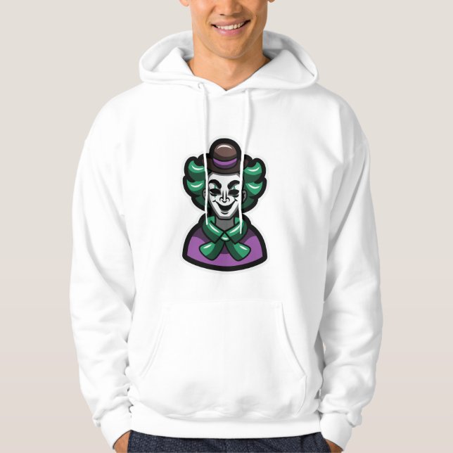Joker Clown Art Graphic Hoodie (Vorderseite)