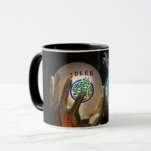 Joker d'heure-milliampère Jongg et tasse de dragon