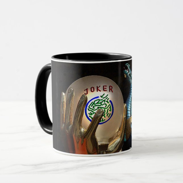 Joker d'heure-milliampère Jongg et tasse de dragon (Devant gauche)