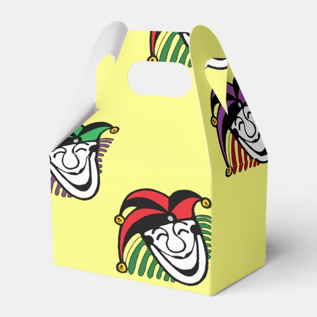 Joker farbige Hüte gelb Geschenkschachtel (Vorderseite)