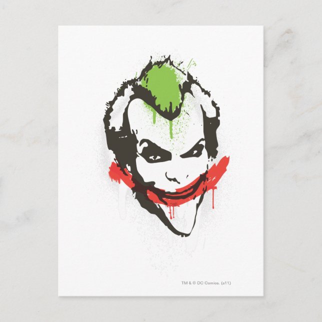 Joker Graffiti Postkarte (Vorderseite)
