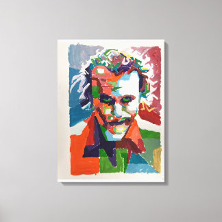 Joker handbemalt von Mark Elsen Leinwanddruck