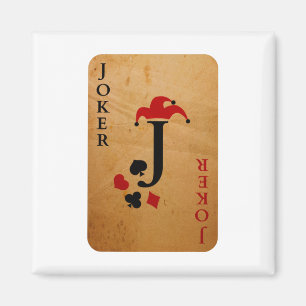 Joker-Kartenkostüm Halloween-Kartendecke Magnet