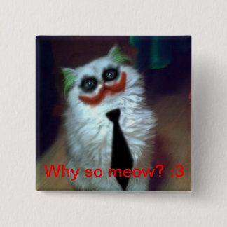 Joker-Katze Button