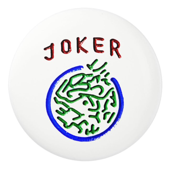 Joker-Keramik-Griff Milliamperestunde Jongg Keramikknauf (Vorderseite)