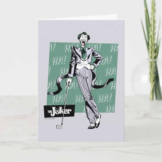 Joker mit Golfclub Karte (Vorderseite)