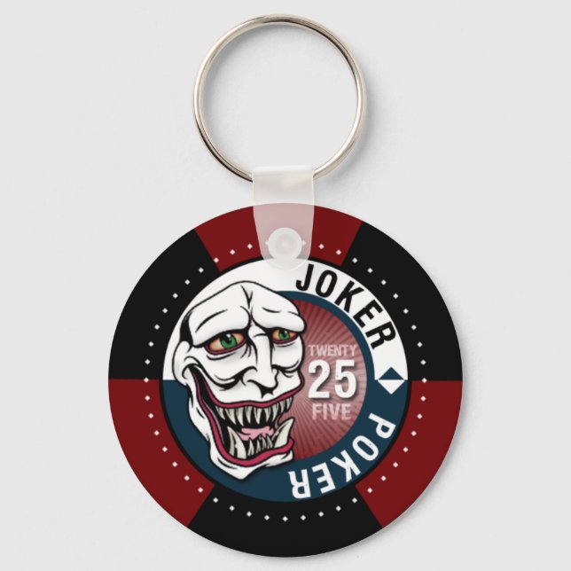 Joker Poker Schlüsselanhänger (Vorderseite)