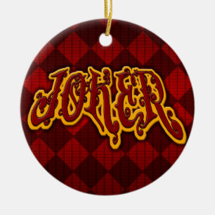 Joker-Schmuck Keramik Ornament