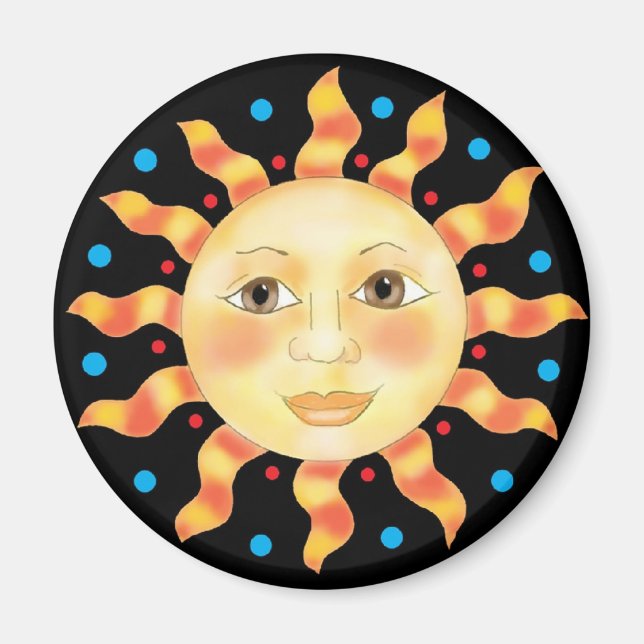 Joker Sun Face Magnet (Vorne)