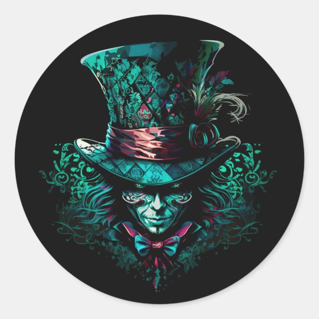 JOKER SYMBOL RUNDER AUFKLEBER (Vorderseite)