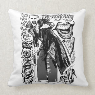 Joker-Typografie-Foto der Selbstmord-Gruppe-  Kissen