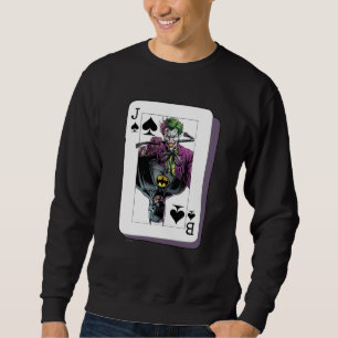 Joker und Batman Pik Spielkarte Illustration Sweatshirt