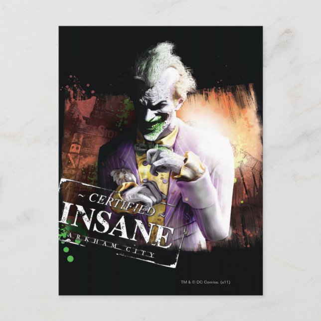 Joker - zertifizierter Isolierstoff Postkarte (Vorderseite)