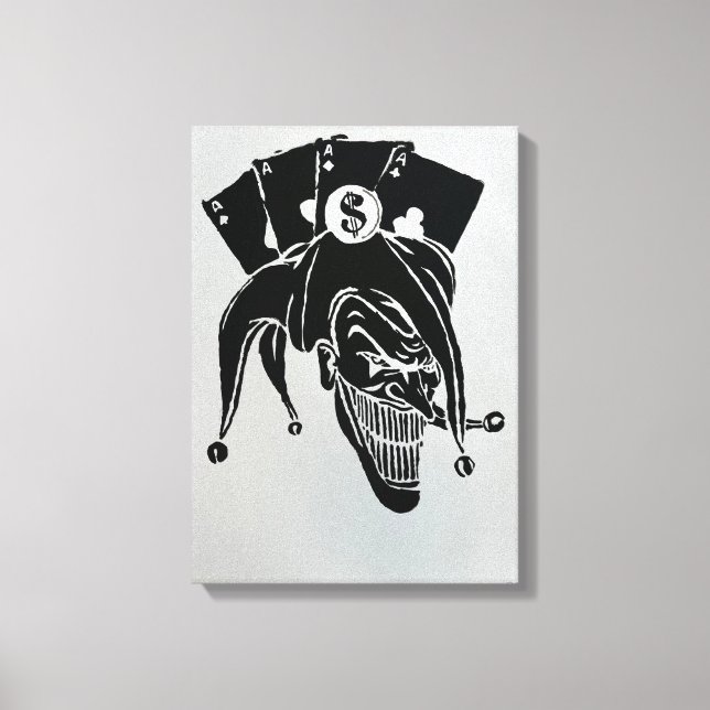 Jokers Wild Hand Painted by Mark Elsen Leinwanddruck (Vorderseite)