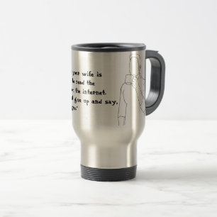 Jokes-Reihe von Ehemännern: Reise/Tasse Reisebecher