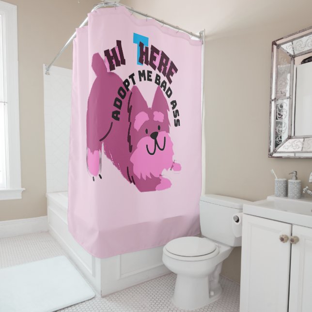 Jokey Dog! Duschvorhang (Beispiel)