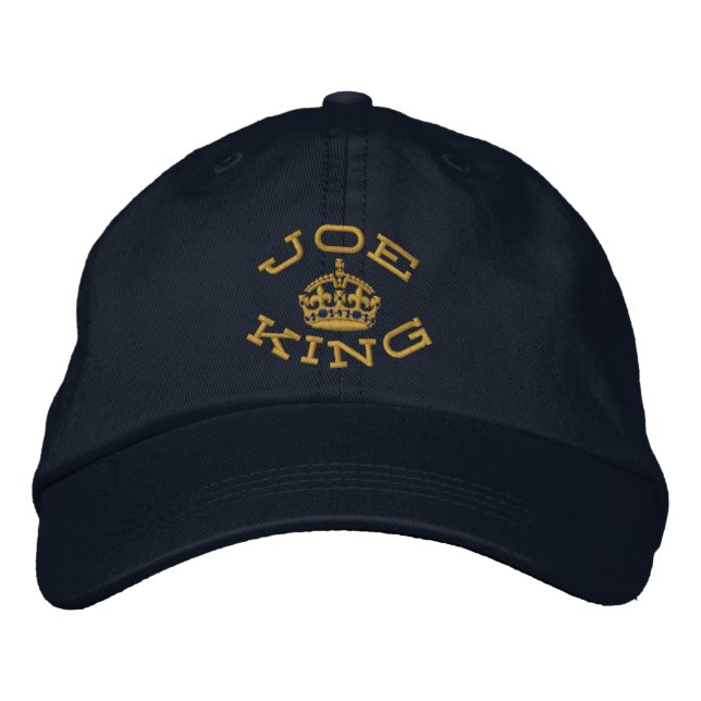 Joking on Behalten Calm Crown Bestickte Kappe (Vorderseite)
