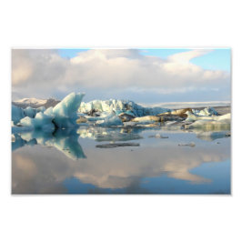 Jokulsarlon Eisberg Foto Reflektion