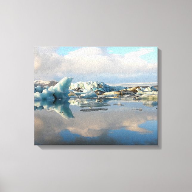 Jokulsarlon Eisberg Leinwand (Vorderseite)