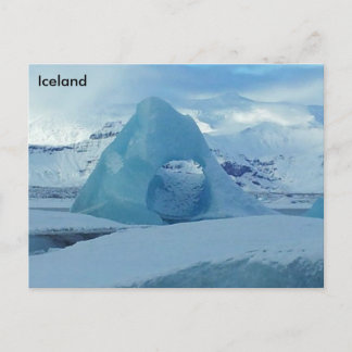 Jökulsárlón Glacier Lagoon, Island Postkarte