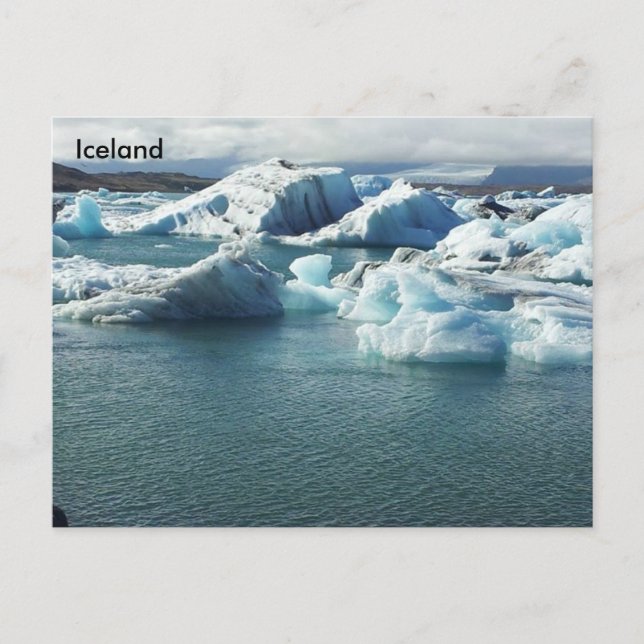 Jökulsárlón Glacier Lagoon, Südost-Island Postkarte (Vorderseite)