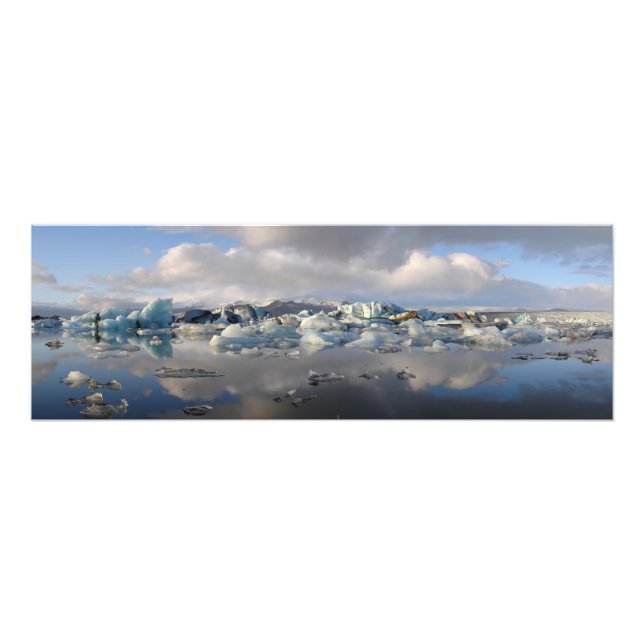 Jokulsarlon Gletschersee in Island Foto drucken (Vorne)